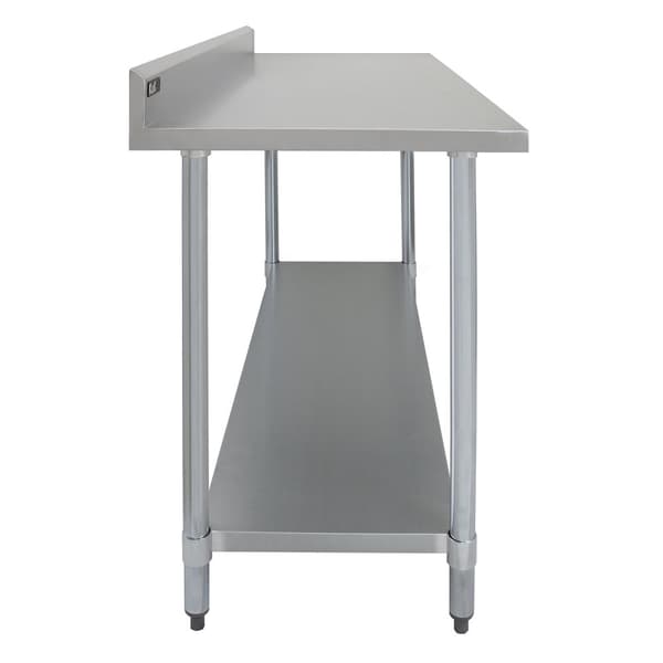 150 cm Cateringbänk med Dubbla Överhyllor