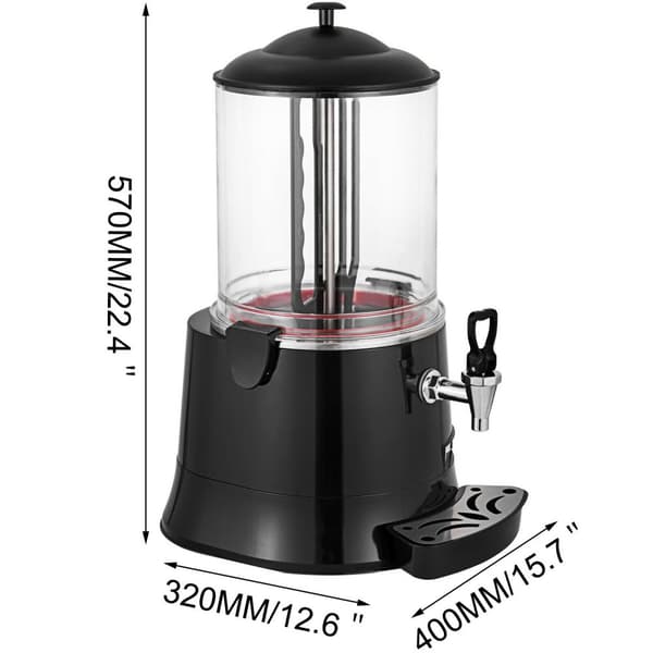 10L Elektrisk Varmchoklad Smälter Maskin 400W Automatisk Mjölkmixer Värmare För Kaffe Och Andra Drycker - Kommersiell