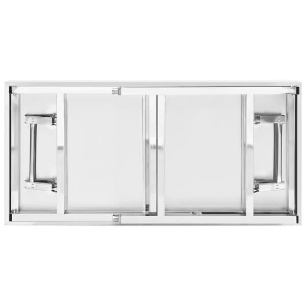 The Living Store foldbart arbejdsbord til køkken 120x60x80 cm rustfrit stål -  Catering