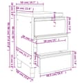 Pikkukuva 8 / 9: The Living Store Kaupallinen tiskiallaskaappi 3 laatikkoa ruostumaton teräs -  Ruokapalvelu