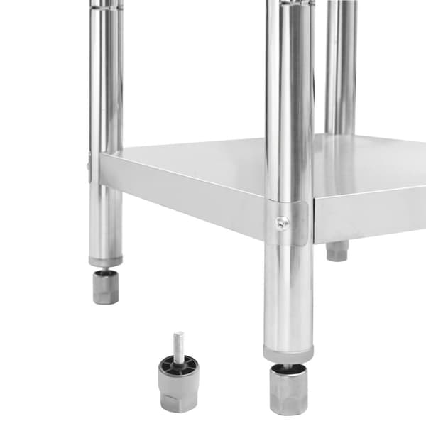 Catering - Living arbejdsbord til køkken 60x60x85 cm rustfrit stål