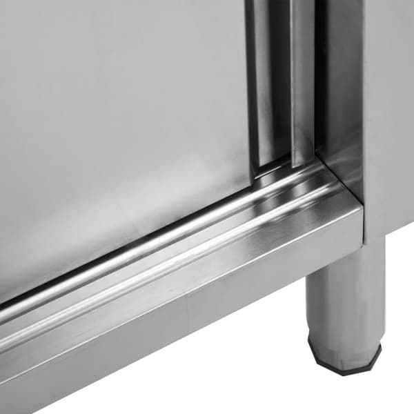 Catering - Living arbejdsbord med skydelåger 100x50x(95-97) cm rustfrit stål