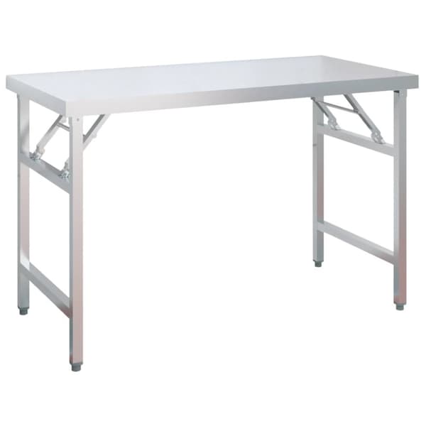 Catering - Living køkkenbord med tophylde 120x60x145 cm rustfrit stål