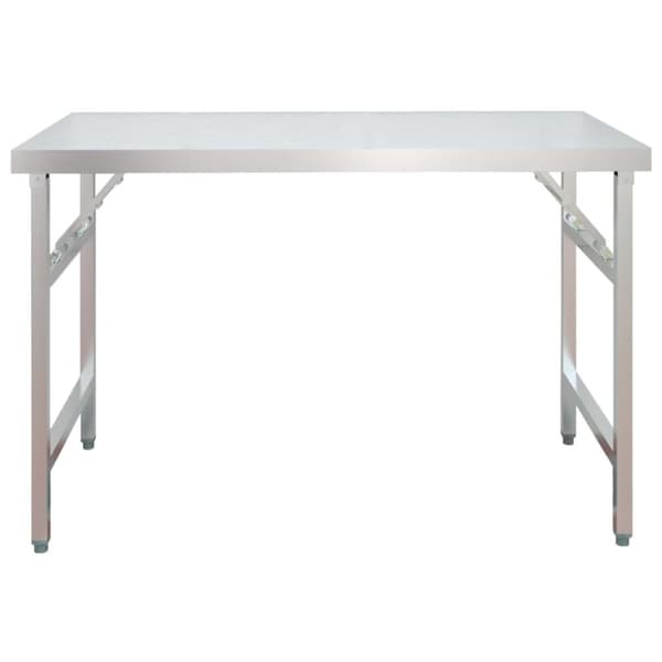 Catering - Living køkkenbord med tophylde 120x60x145 cm rustfrit stål