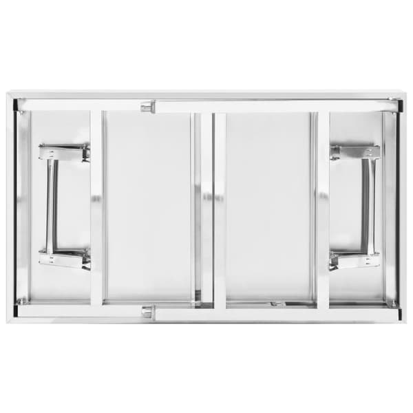 Hopfällbart arbetsbord 100x60x80 cm rostfritt stål - Arbetsbord - Köksbänk - Home & Living