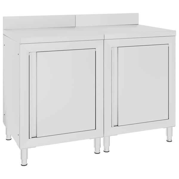Arbetsbänk för storkök 120x60x96 cm rostfritt stål