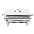 Miniatyrbillede 1 af 2: Chafing Dish Madvarmer, Stor 7,5L Kapacitet, Holdbart Rustfrit Stål,Sølv