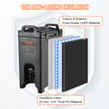 Miniatyrbillede 3 af 4: Isoleret drikkevaredispenser, 5 gallons kapacitet, ikke-elektrisk isolering, drypfri haneknude