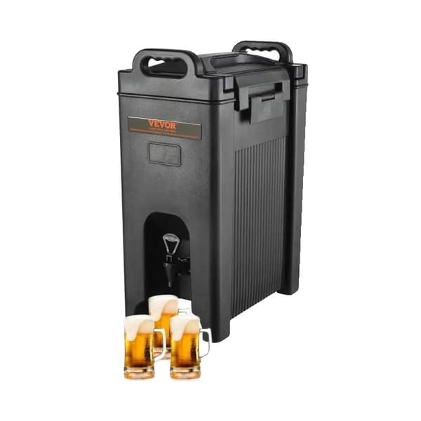 Isoleret drikkevaredispenser, 5 gallons kapacitet, ikke-elektrisk isolering, drypfri haneknude