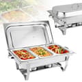 Miniatyrbild 3 av 4: Chafing Dish, 9L Total Kapacitet, Rostfritt Stål, Elegant Design