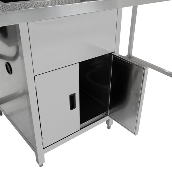 Bubble Tea-Arbetsstation KuKoo eller Komplett Set med Integrerad Utrustning | Rostfritt Stål | 7 Behållare för Toppings | 7 Sirapsflaskor | Diskho med