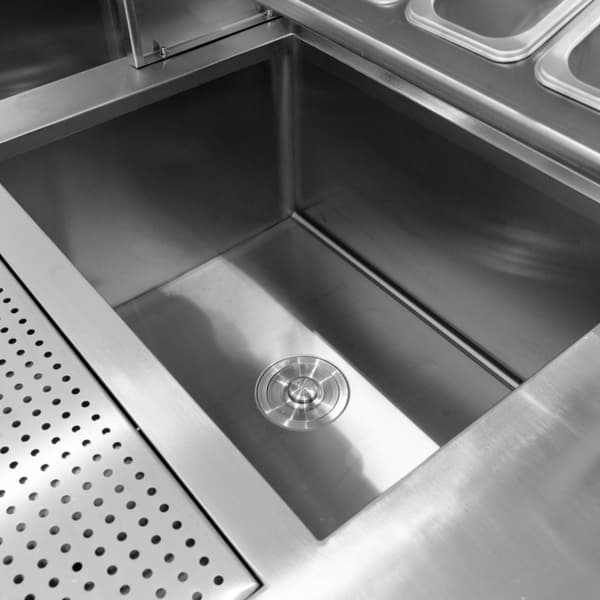 Bubble Tea-Arbetsstation KuKoo eller Komplett Set med Integrerad Utrustning | Rostfritt Stål | 7 Behållare för Toppings | 7 Sirapsflaskor | Diskho med