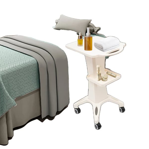 Skönhetsinstrumentvagn, Lättviktsdesign, Stark bärförmåga,VIT