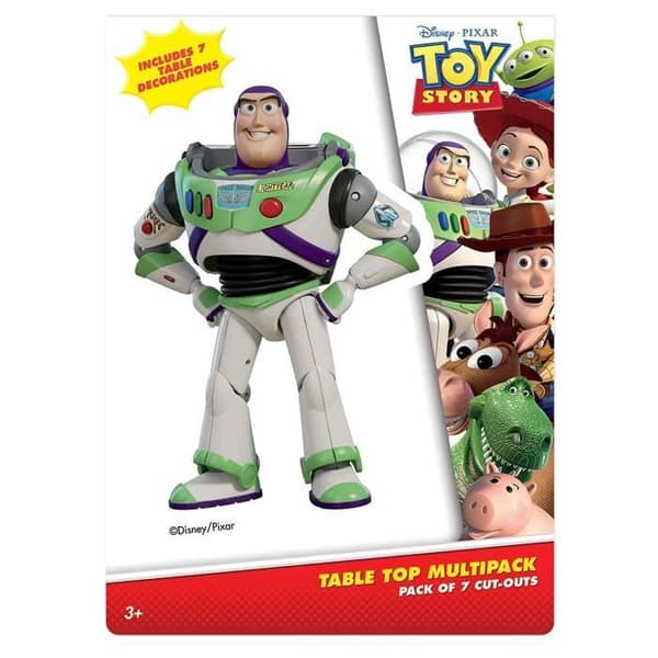 Star Cutouts Toy Story Toppers Set med 7 dekorationer för fester, evenemang, bröllopsbordsdekorationer och Samlare Com