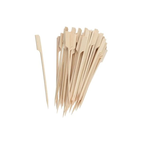 Lot med 50 spett för grillspett 15 cm i FSC-bambus Fackelmann Basic