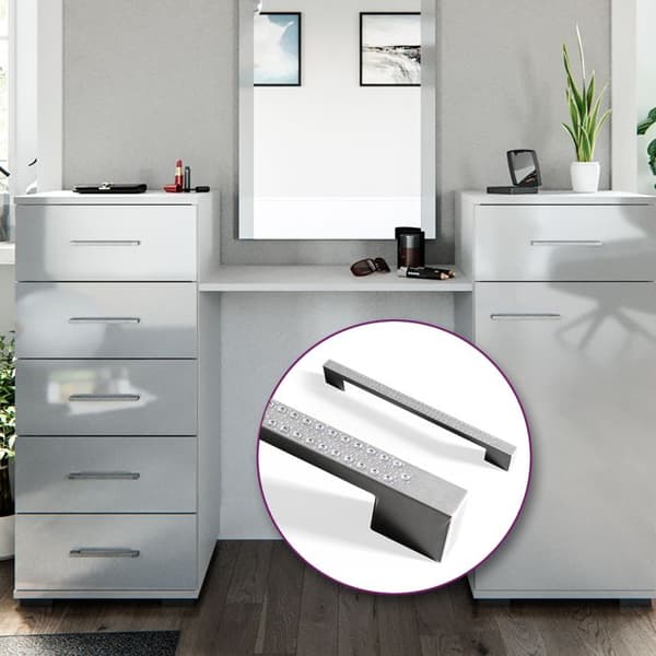 Zoe sminkbord, 140 cm, Vit, Vicco