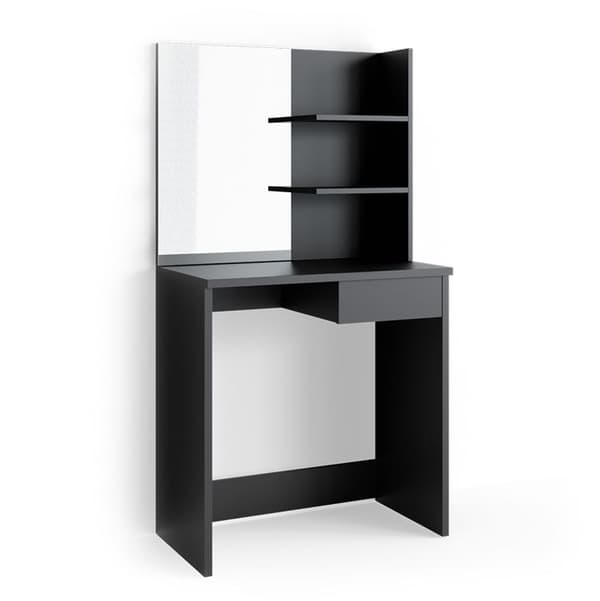 Dekos Sminkbord, 75 cm, Svart, Vicco