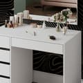 Miniatyrbild 5 av 6: Vicco Thalia sminkbord, Vit Högblank, 100 cm med 5 lådor