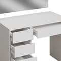 Miniatyrbild 6 av 6: Vicco Thalia sminkbord, Vit Högblank, 100 cm med 5 lådor
