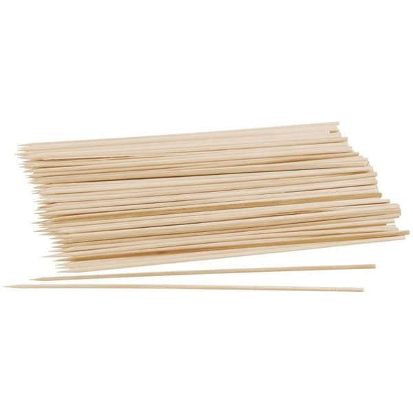 Set med 50 träspett för 25 cm Fackelmann Eco Friendly spett ref. 31245