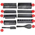 Miniatyrbild 3 av 4: HTBE® 10st risbollsset form sushimaskin sushimaskin tång risverktyg hushåll DIY sushiverktyg svart mögel