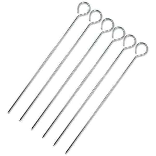 Set med grillspett - WOOOW - Förpackning med 36 metallspett - 20 cm - Flerfärgad - Referens S2230661