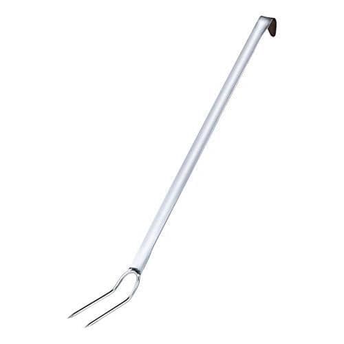 Gaffel - Pentole Agnelli - 2 stift - 18/10 rostfritt stål - Tillverkad i Italien - 40x10x0,1 cm