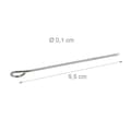 Miniatyrbild 4 av 6: Relaxdays Aptitretare Spikes Cocktail Spike Set 50 Grill Grönsakskött Rostfritt stål Grillspett 11 cm, Silver