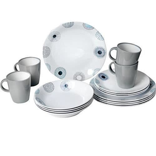 Brunner Lunchbox Melamin Bordsservice Deep Sea Design 16 pezzi - 0830155N.C7R