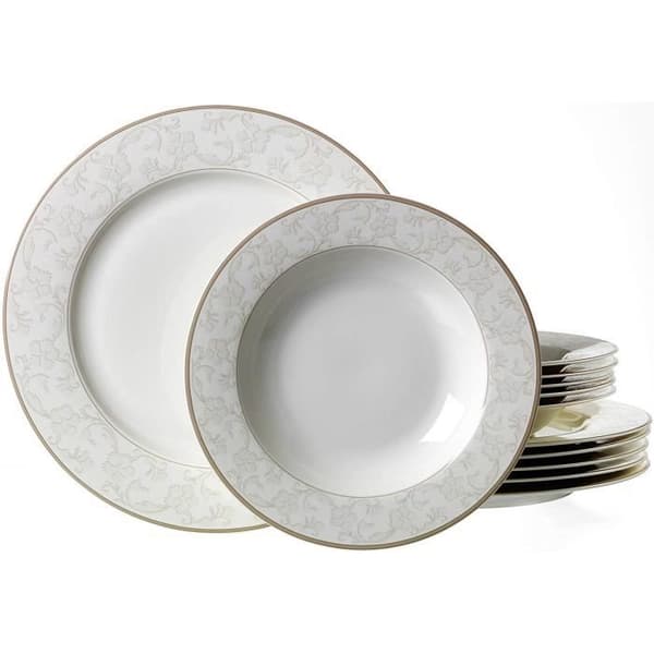 Ritzenhoff - Breker servis, fint porslin, vit med ornament, 31 x 28 x 33 cm - 082586