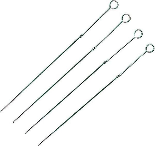Broche - brochette Master grill - fest - MG105 - Shish kebab brochetter, 4 stycken, förkromade, 38 cm ()