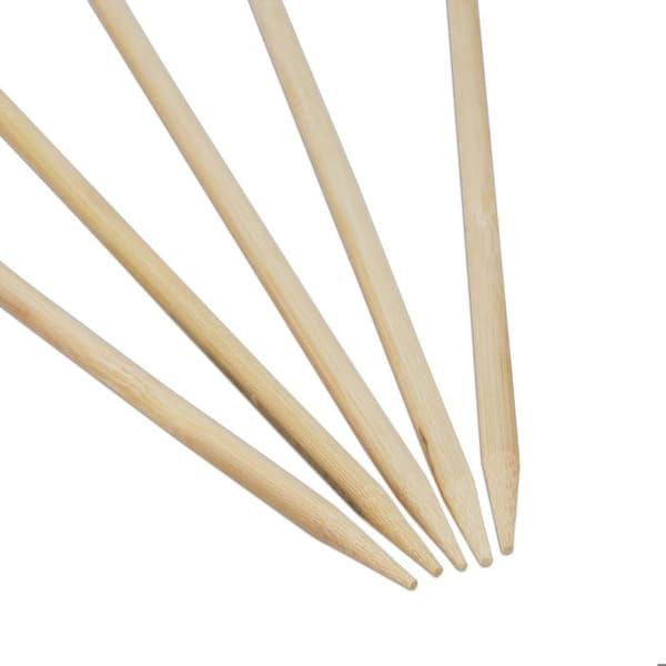Relaxdays Piques trä, 300-pack, bambu, grillspett, 40 cm lång, sockervadds-käktar, Ø 4 mm, natur