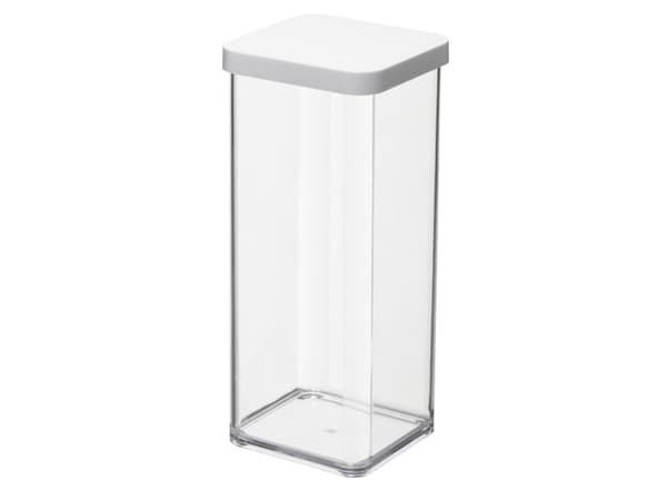 Rotho Loft 11605, Dispenser, Rektangulær, 1,5 l, Gjennomsiktig, Hvit, 100 mm, 100 mm