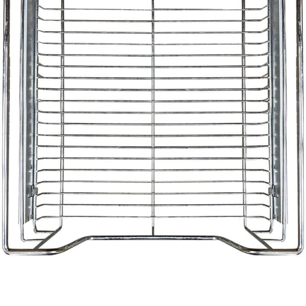2 st Utdragbara Trådkorgar i Rostfritt Stål - 50 cm (B) med Mjuk Stängning För Skåp och Skafferier Kökslådor Förvaring 430 mm D x 397 mm B x 140 mm H