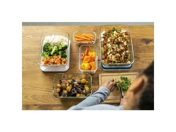 ZWILLING Fresh & Save, Container, Rektangulär, Transparent, Vit, Glas, -18 - 180 ° C, Plast