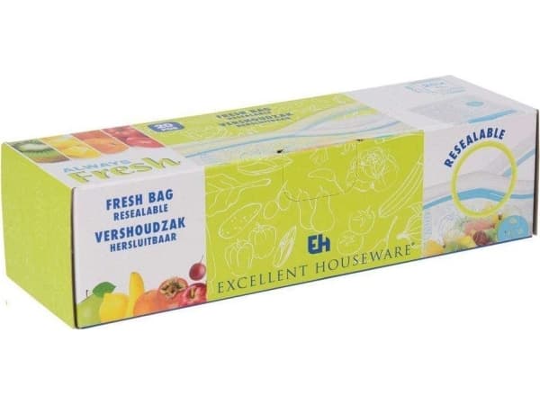 Utmerket husholdningsvesker, poser, strengposer for matoppbevaring, 20 x 1L