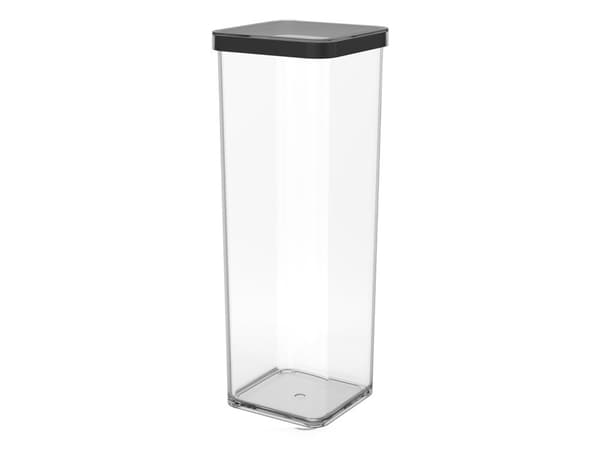Rotho 1160608080WS, Container, Andra, 2 l, Svart, Transparent, Plast, 100 mm