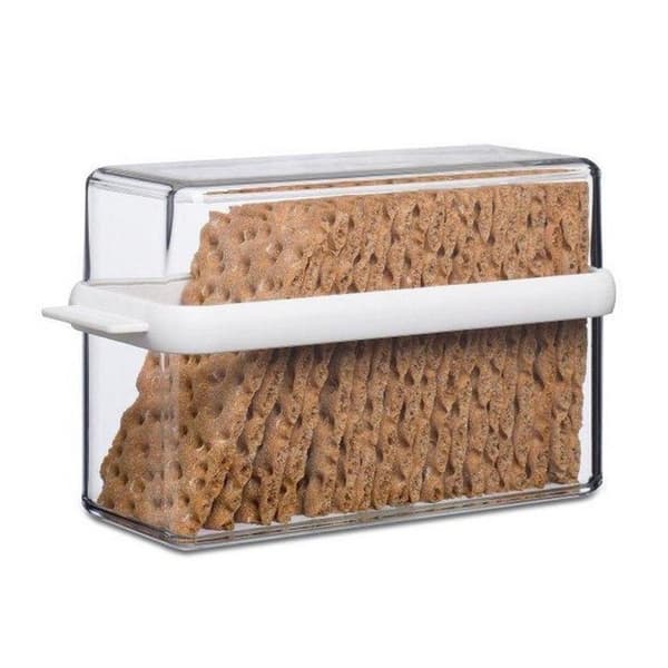 Mepal Stora Knäckebrödslåda 21,7x9x12,8 cm Vit/Transparent