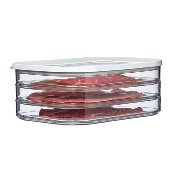 Mepal Modula Köttlåda 3-lagers Vit/Transparent