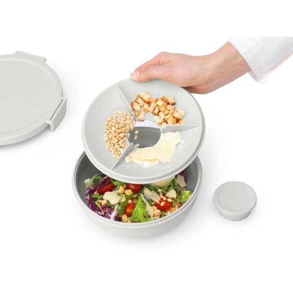 Brabantia Make &amp; Ta salladslunchskål 1,3L ljusgrå