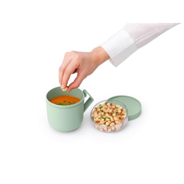 Brabantia Make &amp; Tag Suppe Cup 0,6L Jade Green