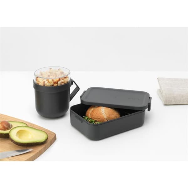 Brabantia Merkki &amp; Take Lounassetti 2-osainen Tummanharmaa