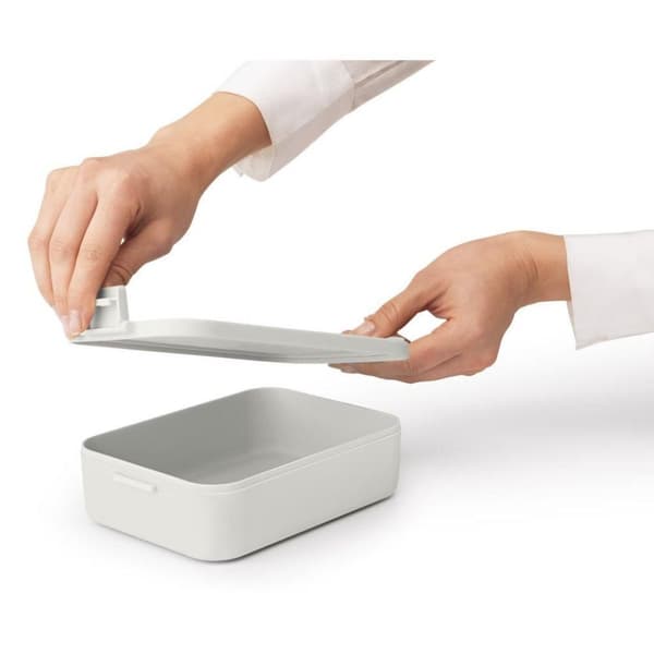Brabantia Merkki &amp; Ota Lunchbox M vaaleanharmaa