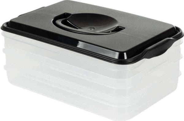 Vilde 3-level organizer container for cold cuts and cheese for the fridge
