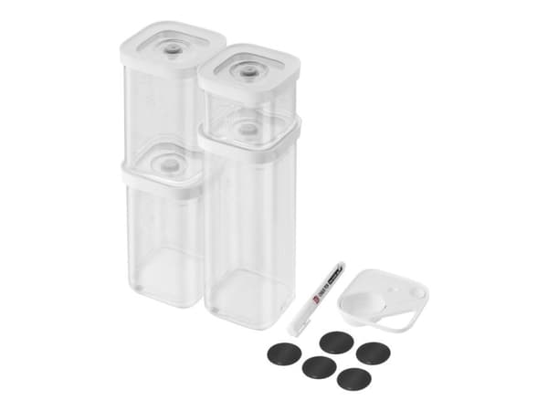 ZWILLING 1025971, Container, Rektangulär, 2,445 l, Transparent, Vit, Plast, -10 - 90 ° C