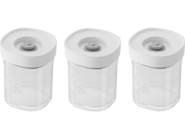 ZWILLING Fresh & Save CUBE Opbevaringssæt, XS / 3-dele, gennemsigtig-hvid