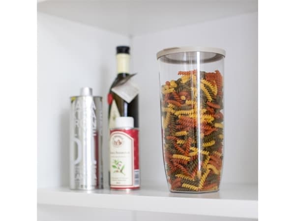 koziol Connect Dry M, Purkki, Pyöreä, 1,5 L, Harmaa, Läpinäkyvä, 125 mm, 132 mm