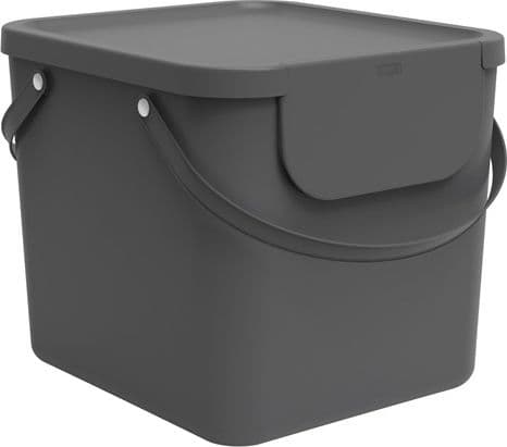 Rotho Albula, 40 l, Rektangulær, Plastikk, Antrasitt, Plastikk, 398 mm