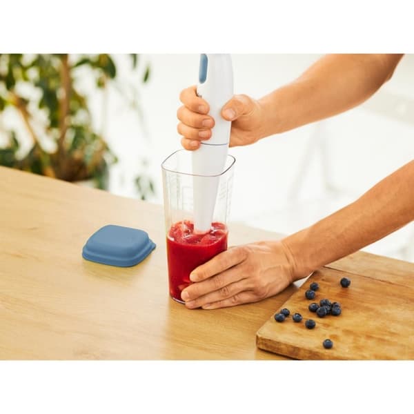 Rotho Loft Shaker med Press 1L Horizon Blue/Transparent