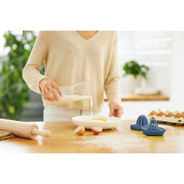 Rotho Loft Shaker med Press 1L Horizon Blue/Transparent